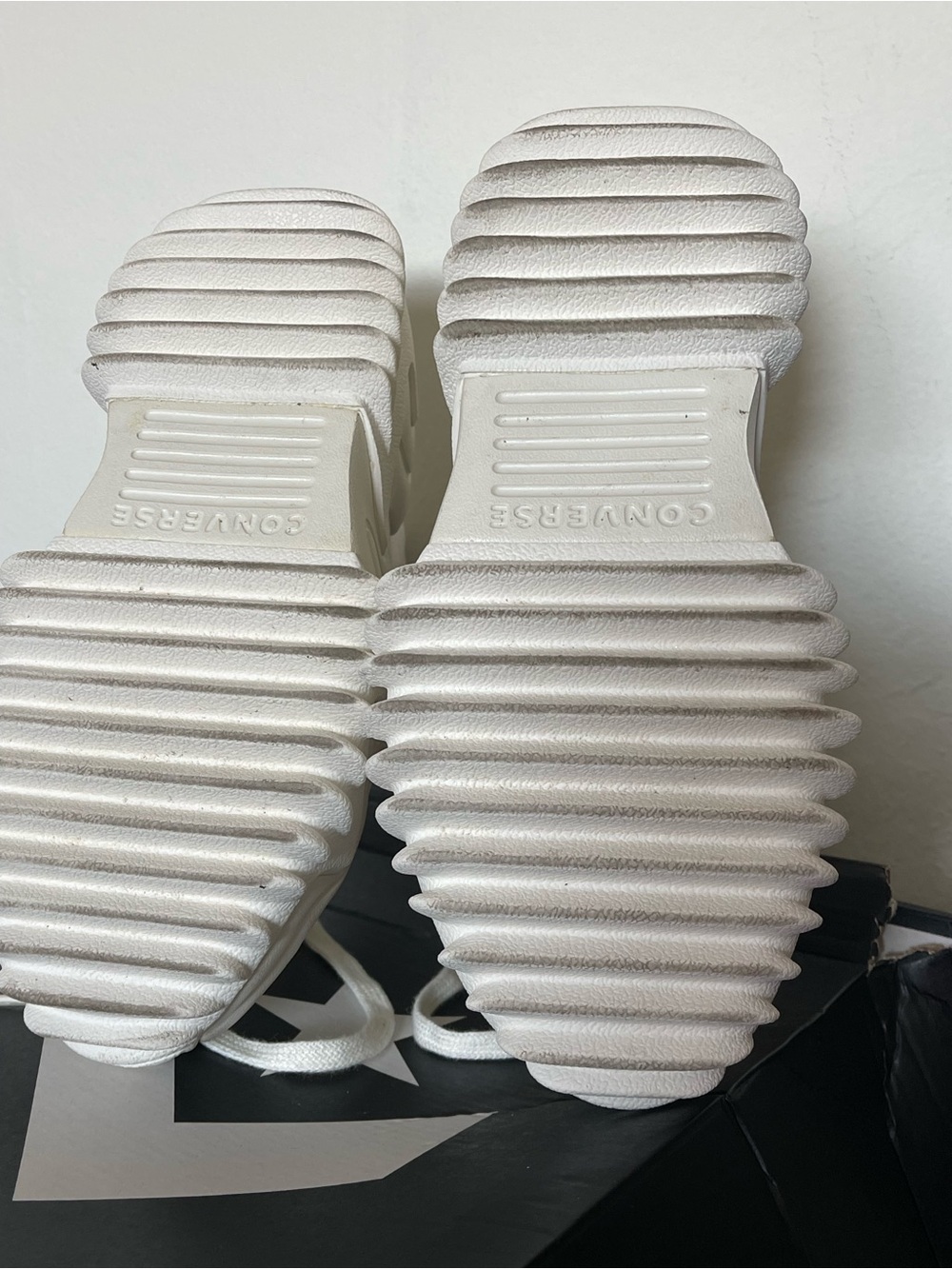 Converse Run Star Hike High-Top Sneakers in Off-White/Cream - Picture 7 of 10